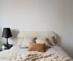 Helsinki Bed in Premium Boucle Fabric