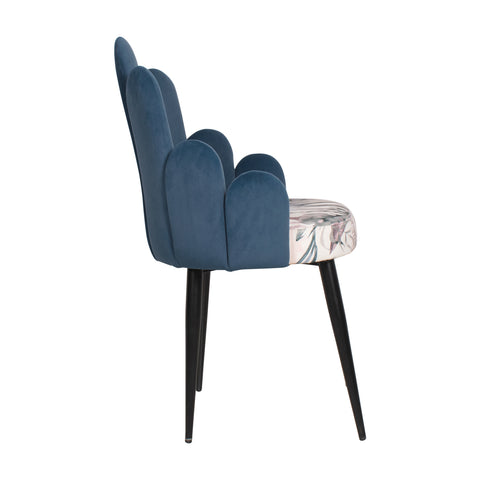 Freddy Lounge Chair In Velvet Fabric