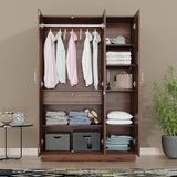 Gingham 3 Door Wardrobe Without Mirror
