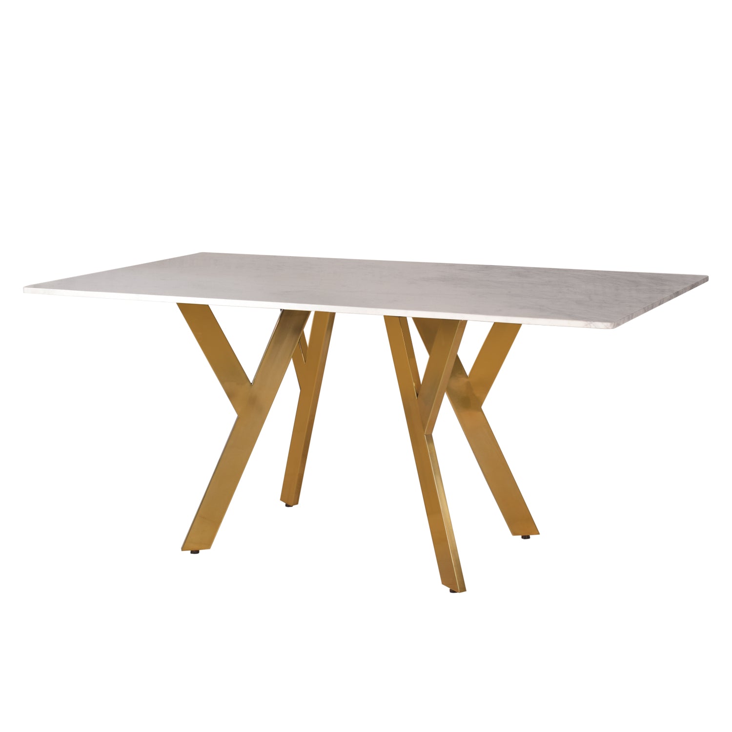 Wellington Marble Dining Table With SS Golden Frame