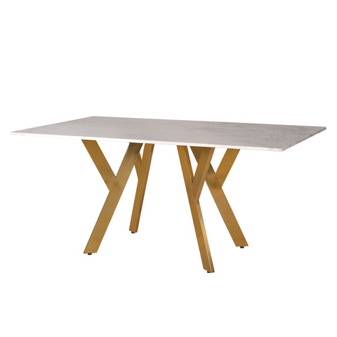 Wellington Marble Dining Table With Alaska Dining Chair