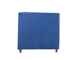 Windsor Sofa Set In Blue Velvet Fabric (3+1+1)