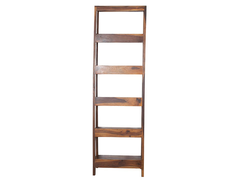 Ladder Bookshelf Display Unit In Sheesham Wood