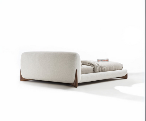 Oslo Upholstered Bed in Premium Boucle Fabric