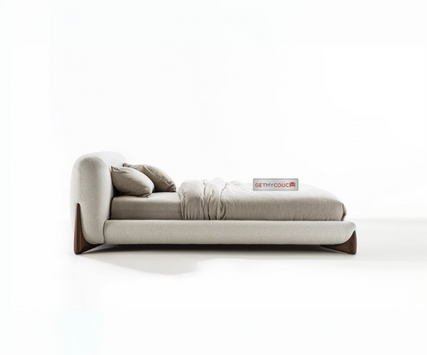 Oslo Upholstered Bed in Premium Boucle Fabric