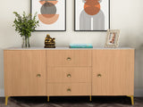 Sacandivian Sideboard in Rubber Wood with Marble Top
