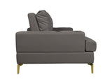 Duncan 2 Seater in Grey Leatherette
