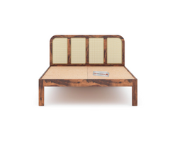 Beacon Storage Bed in Sheesham Wood With Cane Design