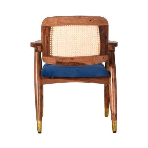 Aliva Cane Chair Sheesham Wood Dining Arm Chair