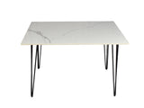 Stella 4 Seater Marble Dining Set With Noel Chairs