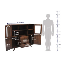 Crescendo Small Sideboard Cum Crockery