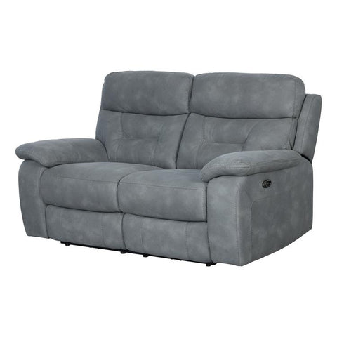 Paradise 2 Seater Motorized Recliner in Grey Color
