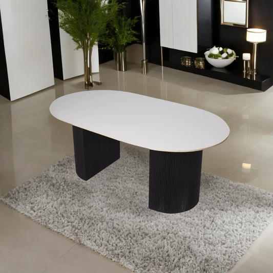 Felix 6 Seater Marble Dining Table