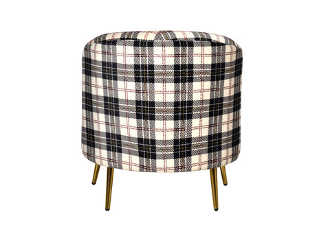 Guelfo Lounge Chair In Abstract Suede Fabric