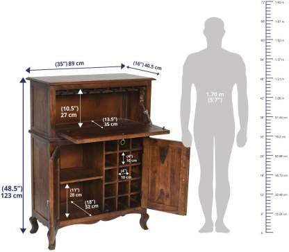 Belgravia Solid Wood Bar Cabinet