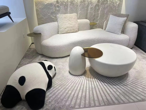 Serpentine Sofa by Vladimir Kigan in Boucle Fabric