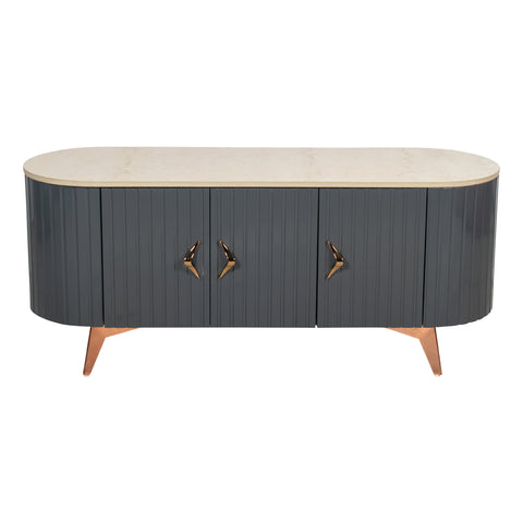 Misty TV Console With Marble Top