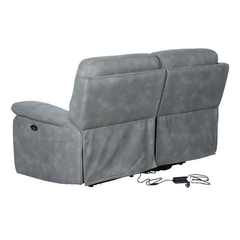 Paradise 2 Seater Motorized Recliner in Grey Color