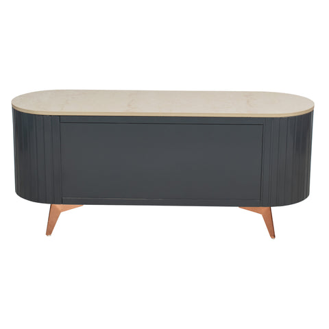 Misty TV Console With Marble Top