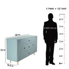 Bocado Sideboard In Cloudy Blue Finish