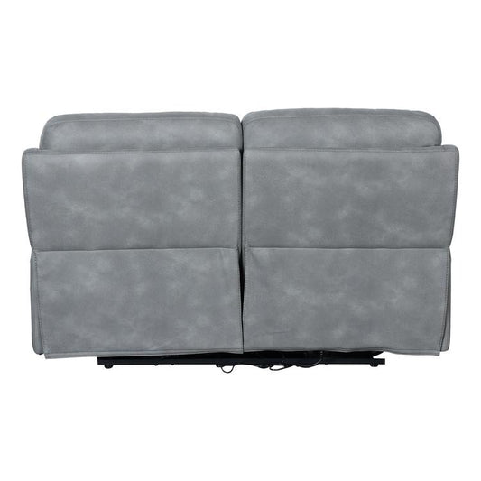 Paradise 2 Seater Motorized Recliner in Grey Color