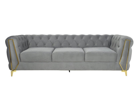 Dinzo Chesterfield 8 Seater Pure Leather Sofa