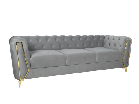 Dinzo Chesterfield 8 Seater Pure Leather Sofa