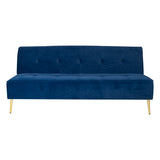 Zoey Sofa Bed in Blue Velvet Fabric