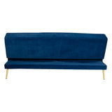 Zoey Sofa Bed in Blue Velvet Fabric