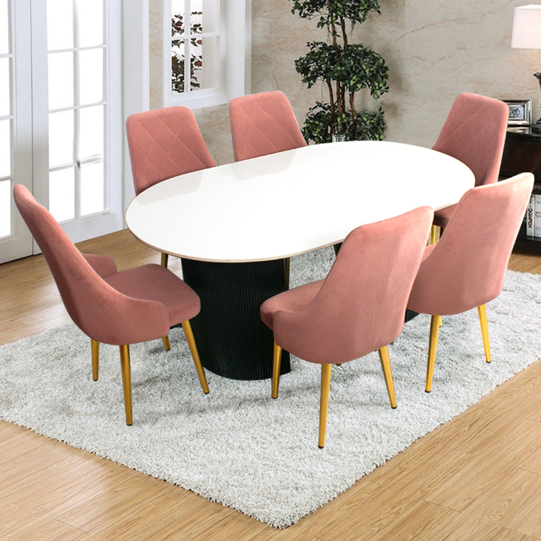 Buy Felix 6 Seater Marble Dining Set - GetMyCouch