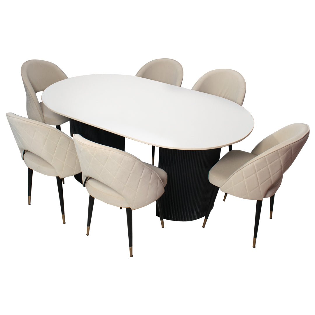 Buy Felix 6 Seater Marble Dining Set - GetMyCouch