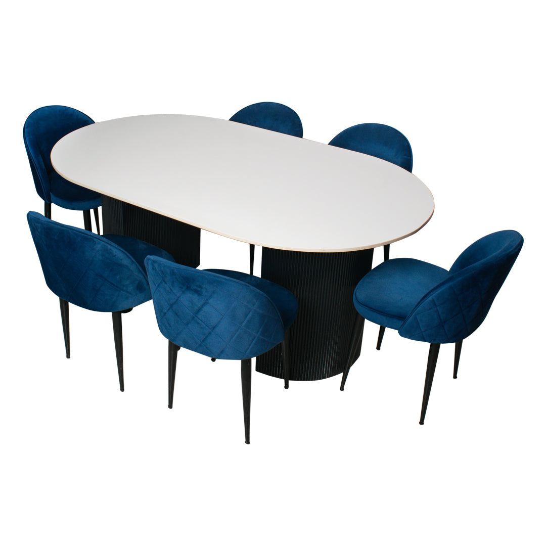 Buy Felix 6 Seater Marble Dining Set - GetMyCouch