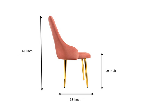 Vegas Composite Top With Alaska Chair 6 Seater Set in SS Golden Base