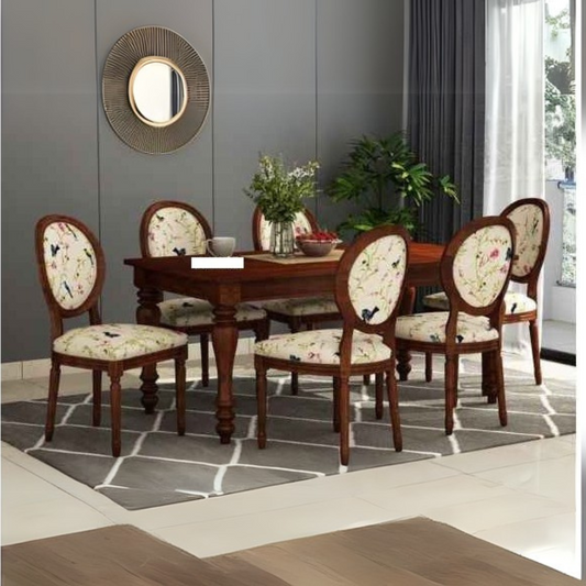 American Six Seater Solid Wood Dining Set