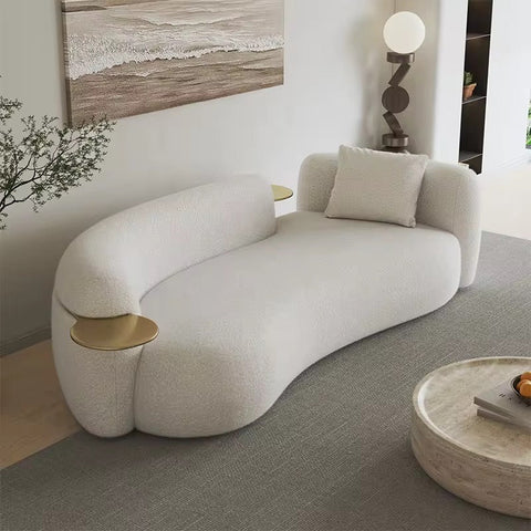 Serpentine Sofa by Vladimir Kigan in Boucle Fabric