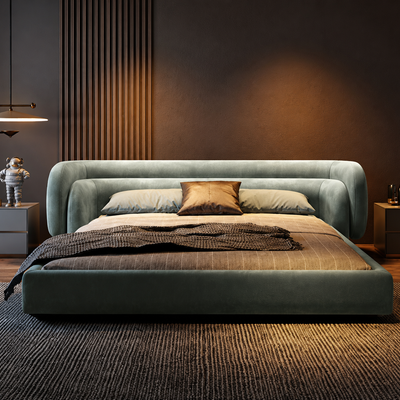 Maria Upholstered Bed with dual headboard