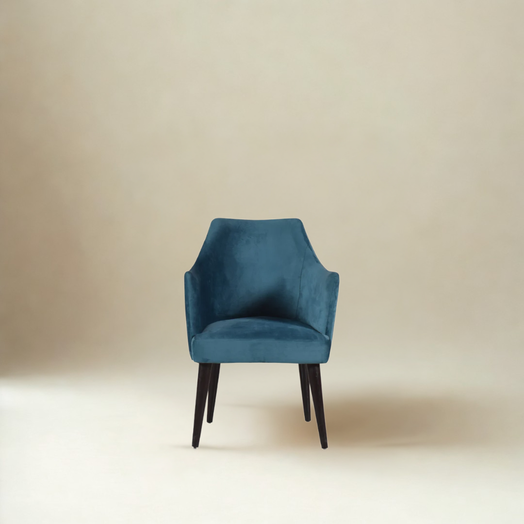 Finley Lounge Chair in Velvet Fabric
