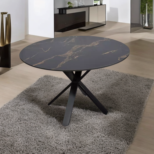 Enzo Round Marble Dining Table