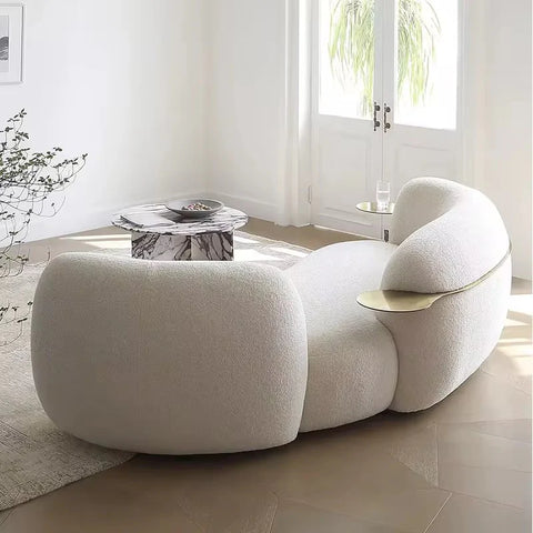 Serpentine Sofa by Vladimir Kigan in Boucle Fabric
