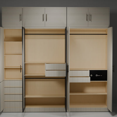 Mysterio Modular Wardrobe in HDHMR Board - Customizable