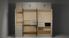 Mysterio Modular Wardrobe in HDHMR Board - Customizable