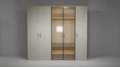 Mysterio Modular Wardrobe in HDHMR Board - Customizable