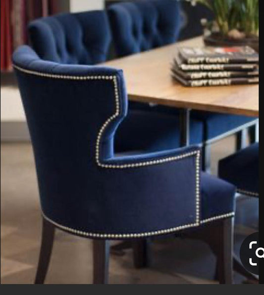 Angela Chair In Premium Velvet Fabric