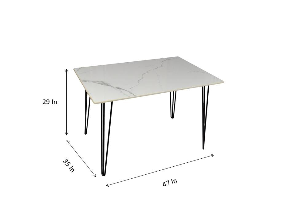Stella 4 Seater Marble Dining Table