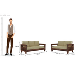 Zarine 3+2 Sofa in Sheesham Wood