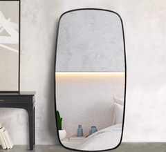 Ohio Full Length Wall Mirror in black MS Frame