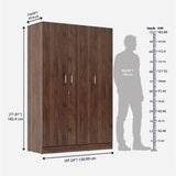Gingham 3 Door Wardrobe Without Mirror