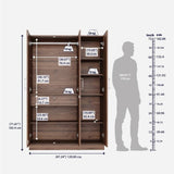 Gingham 3 Door Wardrobe Without Mirror