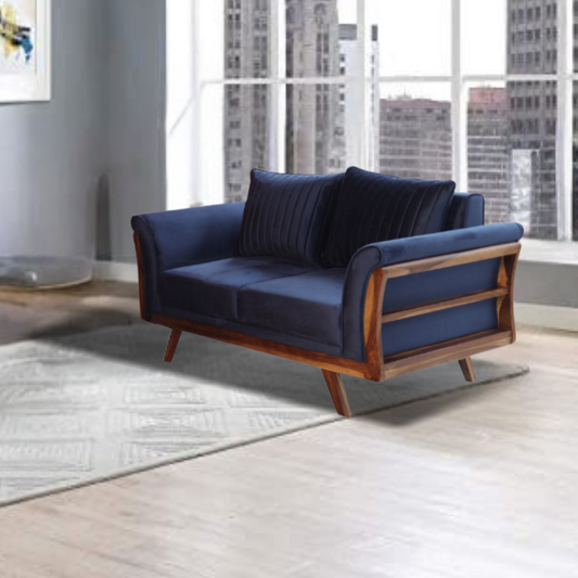 Lakewood Sheesham Base Upholstered 2+1+1 Sofa