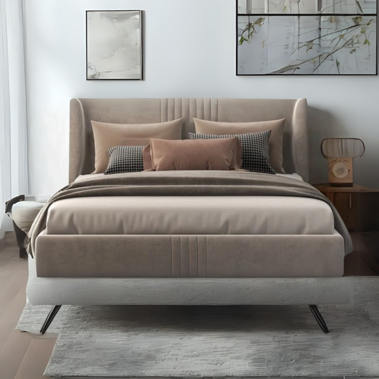 Weston Upholstered King Size Hydraulic Storage Bed